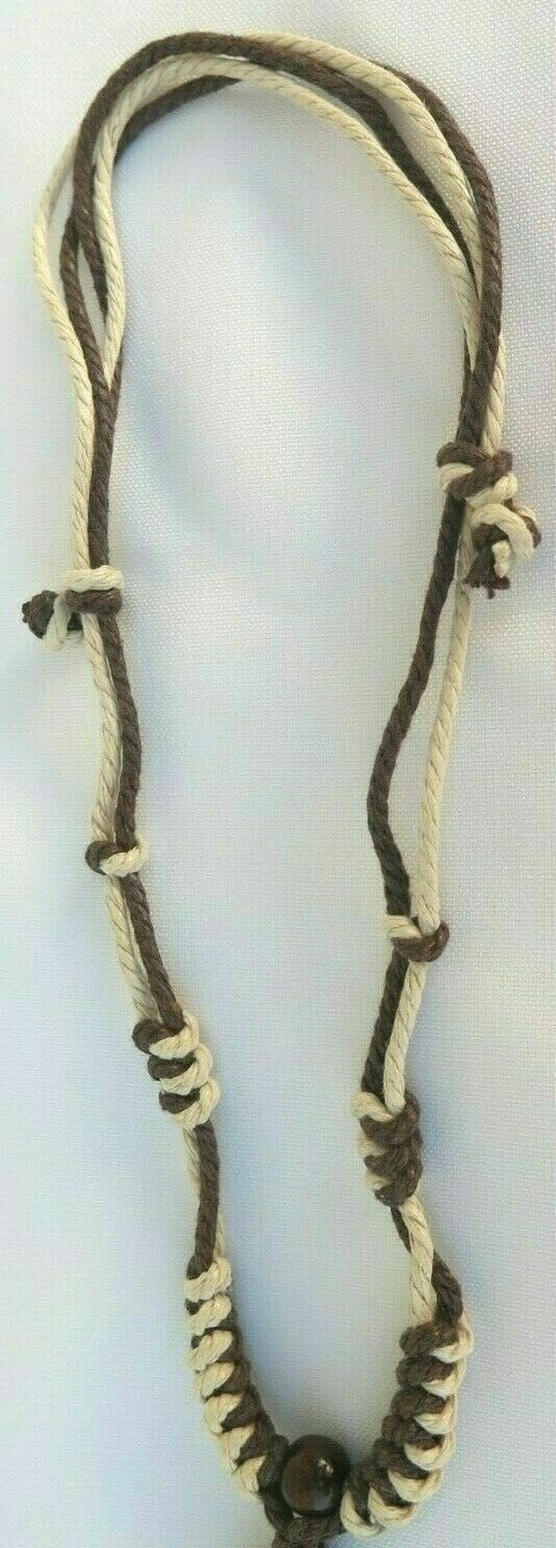 Buffalo Bone White Fish Hook Pendant Adjustable Cord Necklace 30192-24 ( QTY 2 )